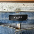 Amiri MX2 Multicolor Flannel Blue Denim Jeans Sz 32