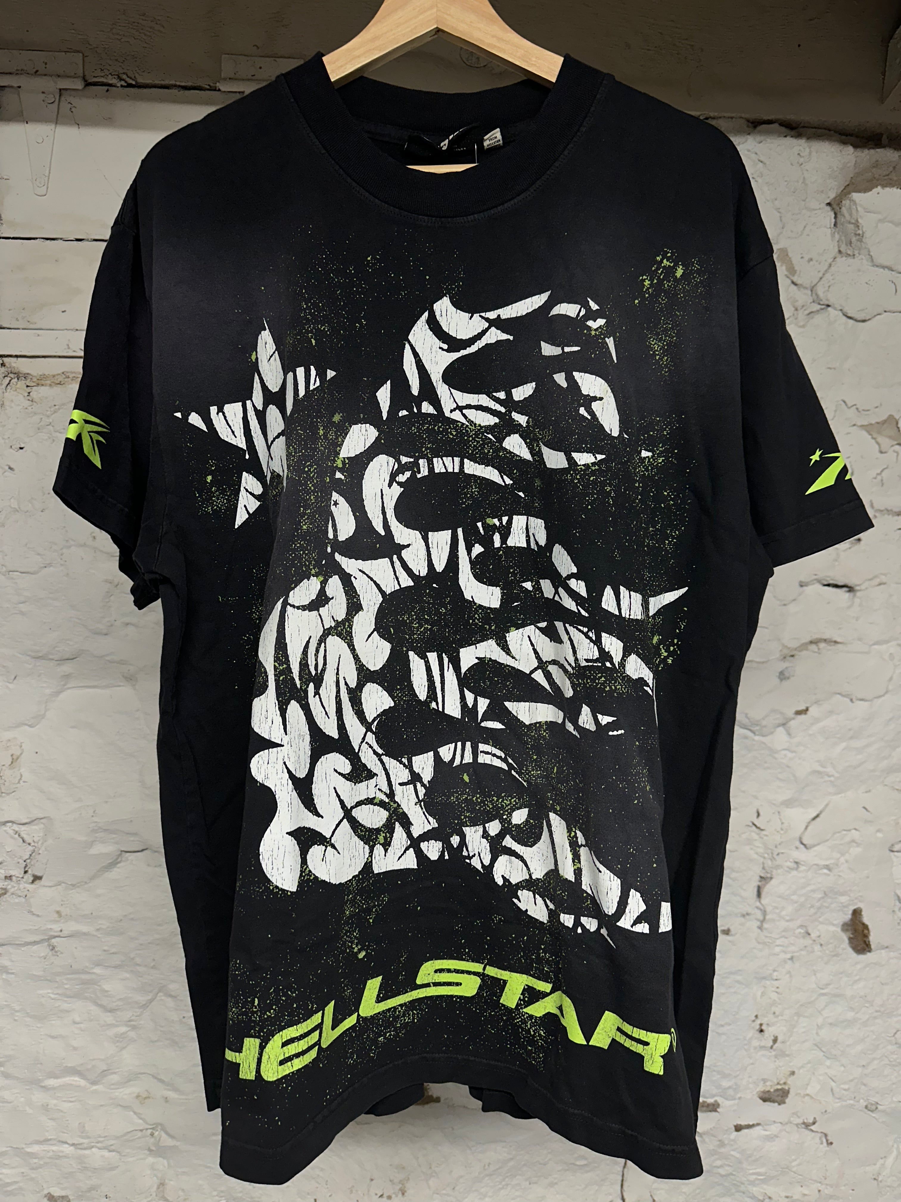 Hellstar Black Neon T-Shirt Sz L DS