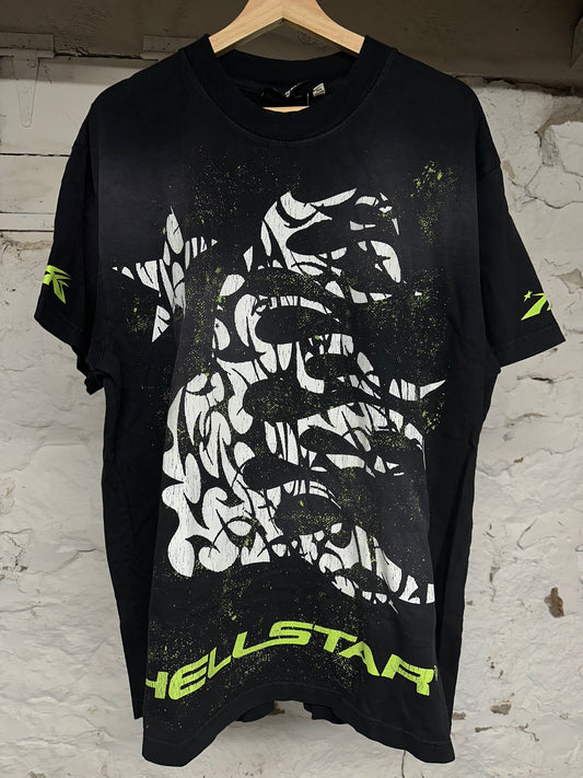 Hellstar Black Neon T-Shirt Sz L DS