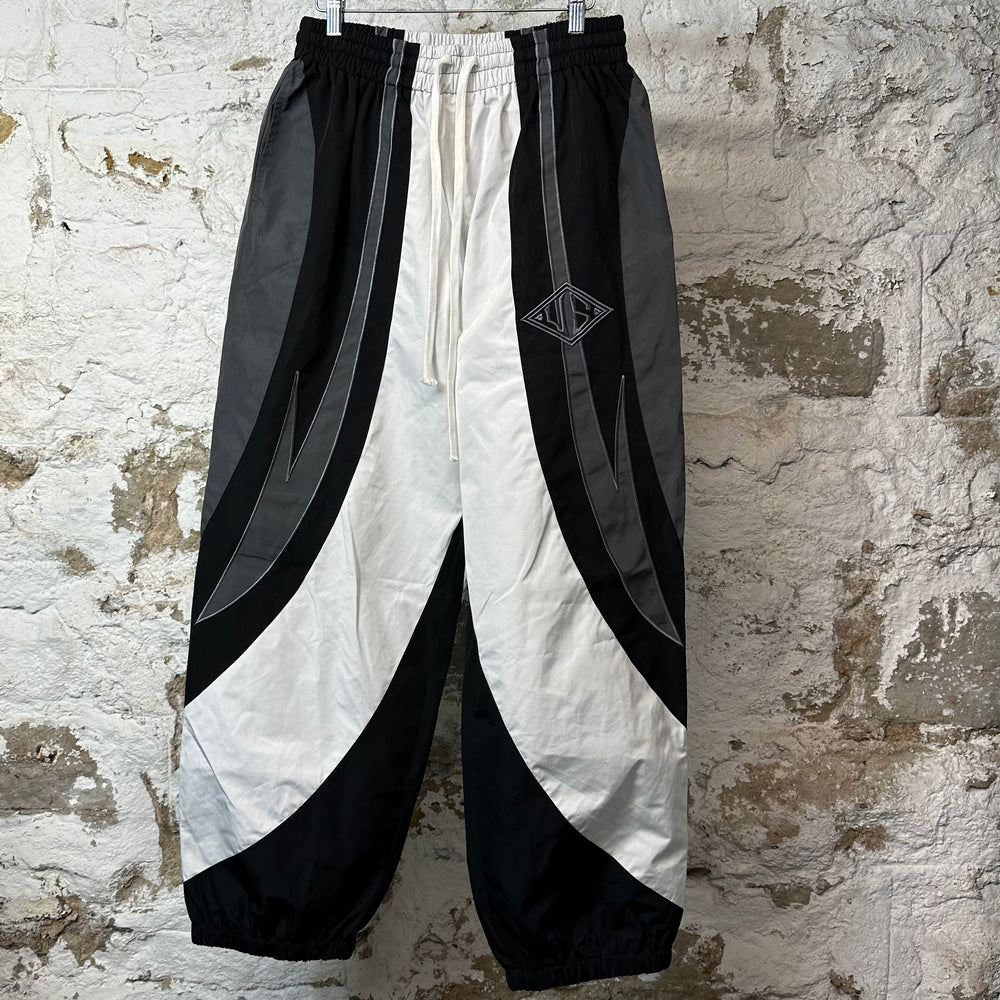 Vale Black White Gray Track Pants Sz S