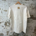 Louis Vuitton Embroidered Straw Logo T-shirt White Sz XL