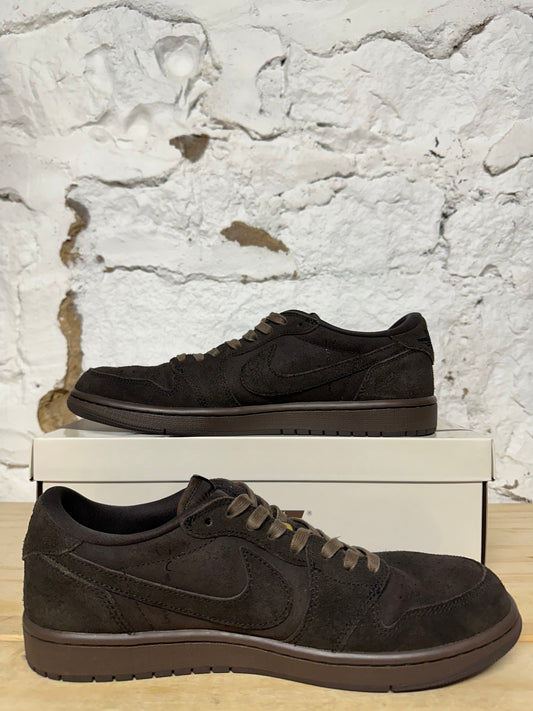 Air Jordan 1 Low Travis Scott Velvet Brown Sz 11