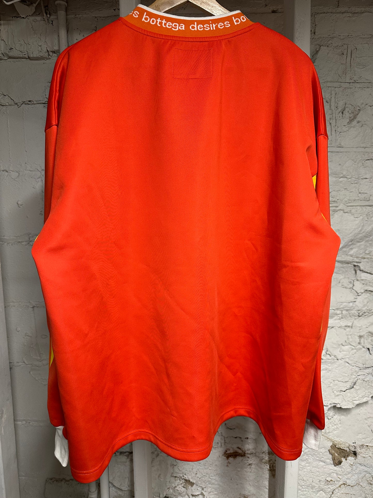 Bottega Desires Orange Hockey Jersey Sz XL