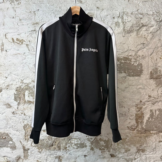Palm Angels Black White Track Jacket Sz L