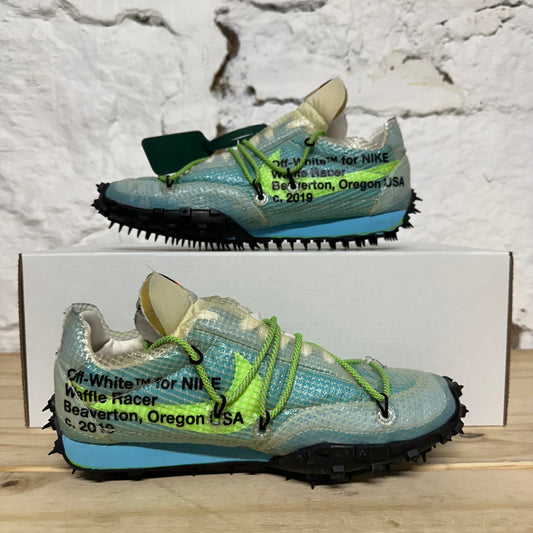 Nike Off White Waffle Racer Vivid Blue Sz 4.5 (6W)