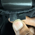 Amiri MX1 Black Leather Black Denim Jeans Sz 36