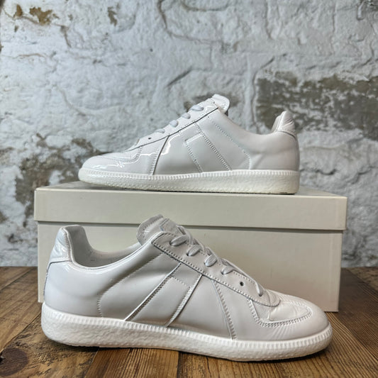 Maison Margiela Replica White Patent Sneaker Sz 6.5 (39.5)