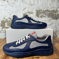 Prada Americas Cup Navy Rubber Grey Sneaker Sz 10 (43)