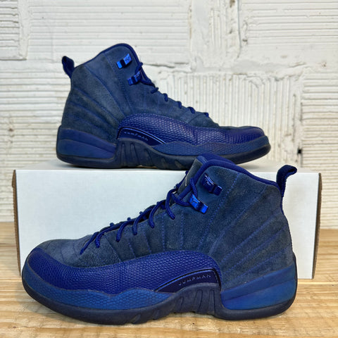 Air Jordan 12 Blue Suede Sz 7Y