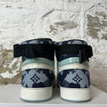Louis Vuitton High Blue Camo White Black Rivoli Sneaker Sz 10 (8.5LV)