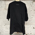 Fear of God Essentials Black Felt Chest Logo T-Shirt Sz L