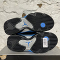 Air Jordan 14 Black Univeristy Blue Sz 10