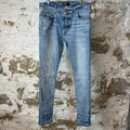 Amiri Plain Blue Shotgun Denim Jeans Sz 32