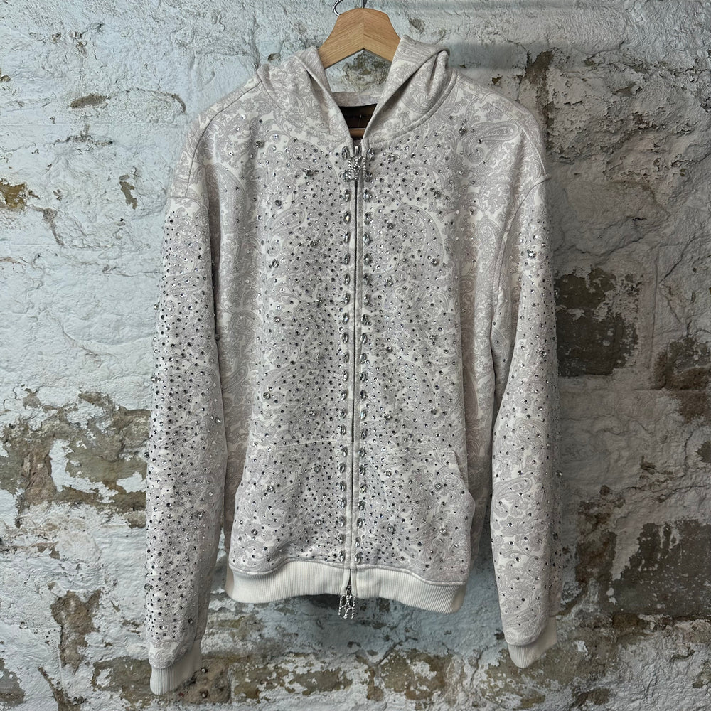 Birth Of Royal Child Blossom Crystal Zip Up Hoodie Sz L