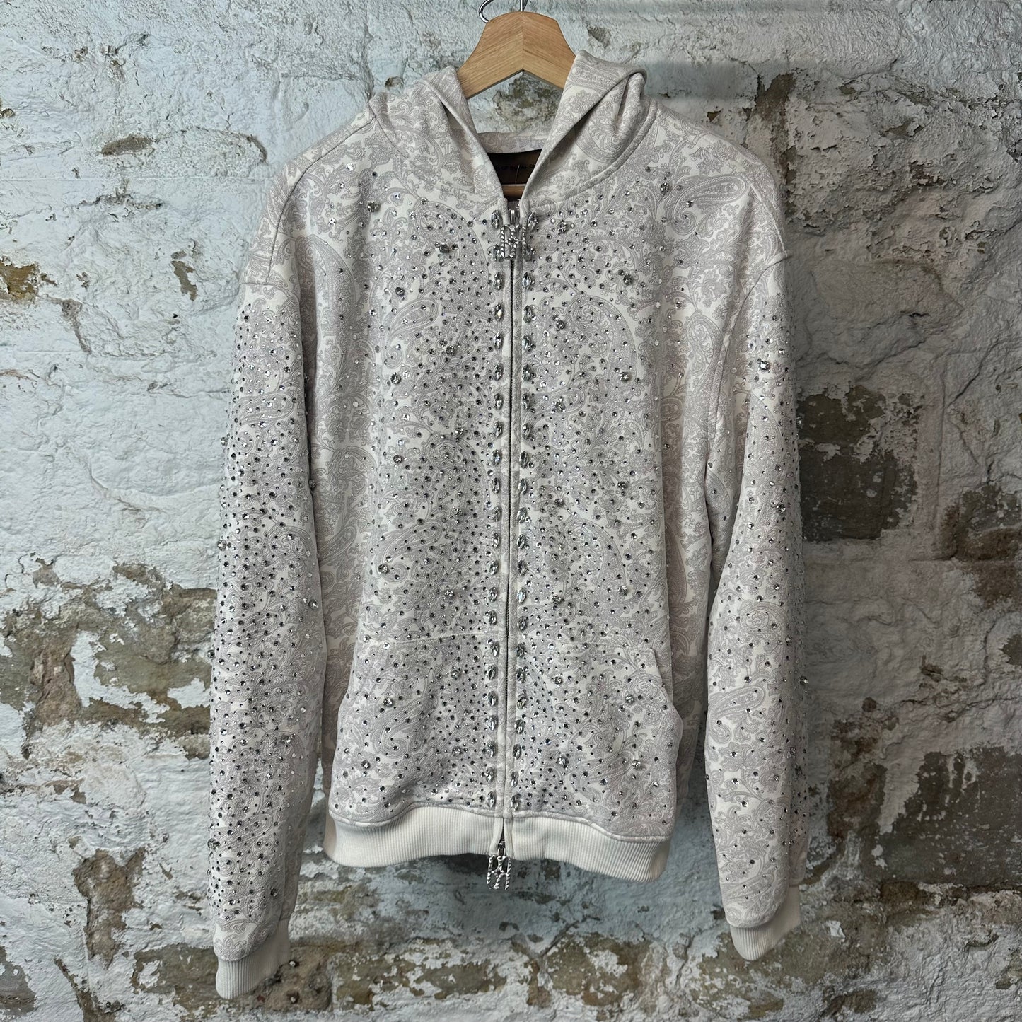 Birth Of Royal Child Blossom Crystal Zip Up Hoodie Sz L