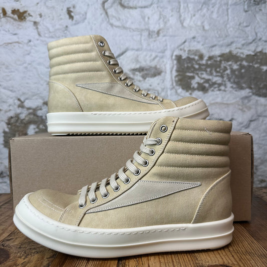 Rick Owens High Parchment Milk Sneaker Sz 7 (40)