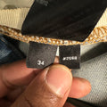 Amiri Knee Hole Plain Blue Denim Jeans Sz 34