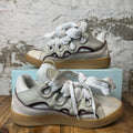 Lanvin Curb White Lace Maroon Grey Sneaker Sz 13 (46)