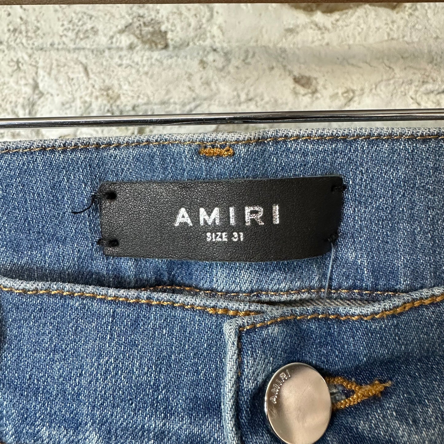 Amiri Plain Dark Blue Denim Jeans Sz 31
