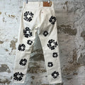 Denim Tears Black CW White Denim Jeans Sz 30