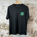Amiri Green MA Black T-Shirt Sz XS