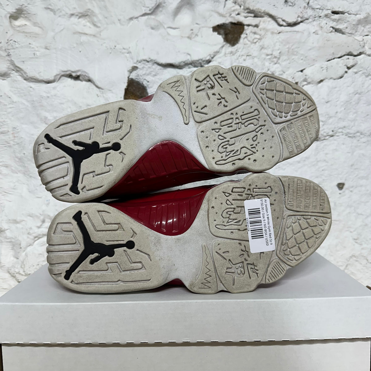 Air Jordan 9 White Gym Red Sz 9