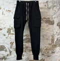 Rick Owens Mastadon Black Sweatpants Sz M