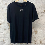 Off White OFF Logo Carvaggio T-shirt Black Sz M