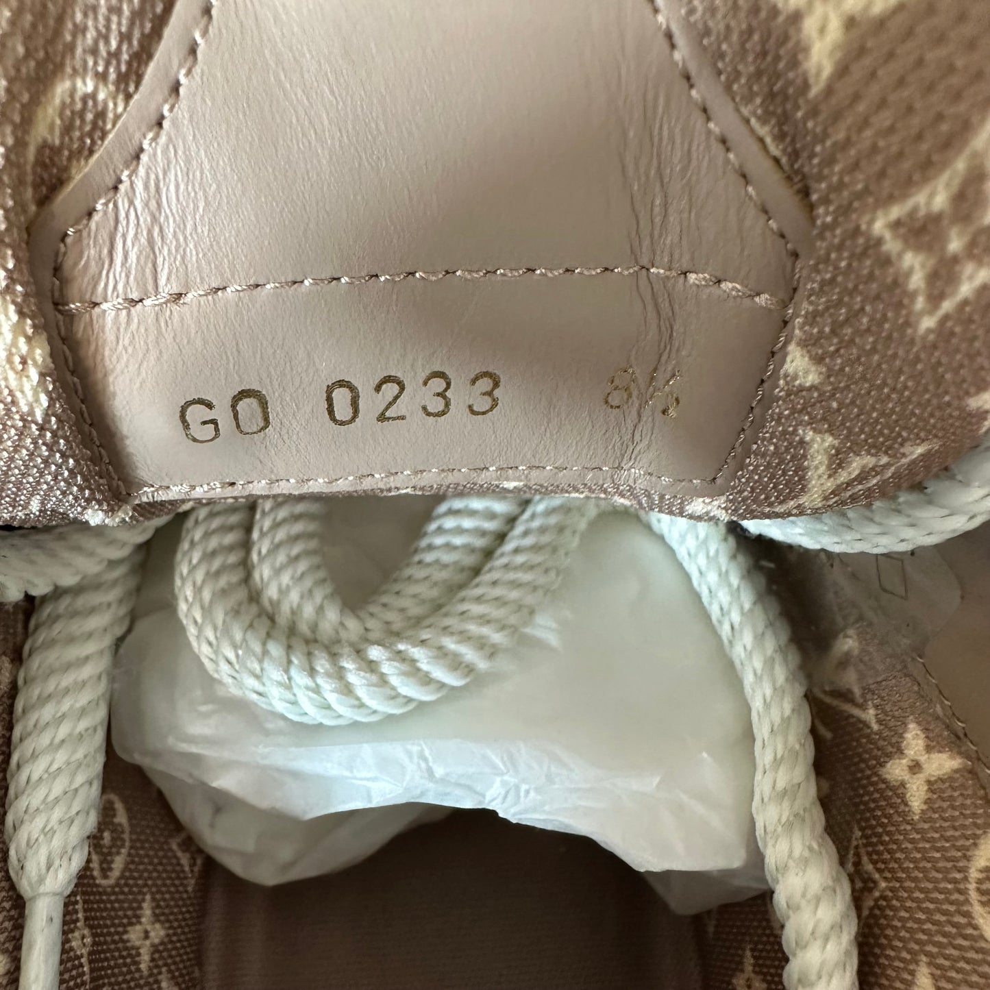 Louis Vuitton Brown Snakeskin Skate Sneaker Sz 10 (8.5LV) DS