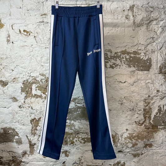 Palm Angels Blue Gloss Track Pants Sz XS