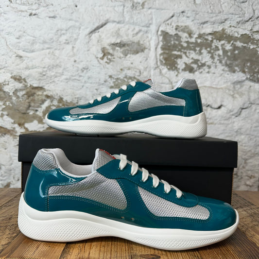 Prada Americas Cup Laguna Patent Sneaker Sz 10 DS