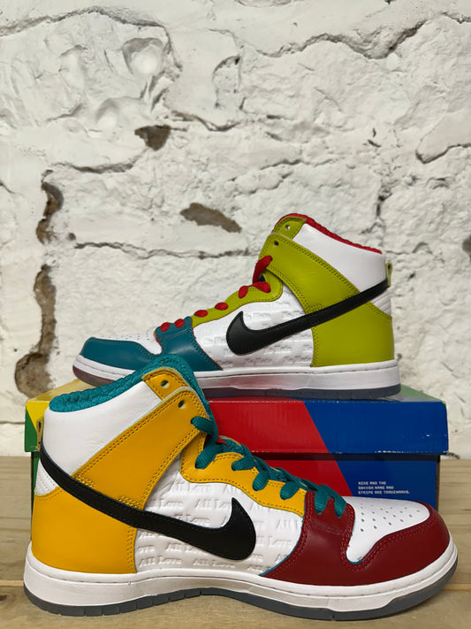 Nike SB Dunk High For Skate All Love Sz 10.5 DS