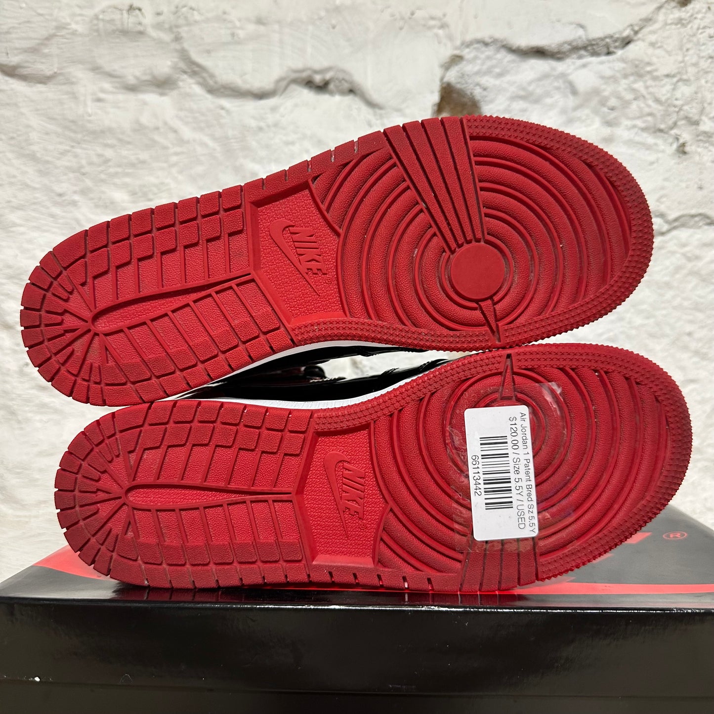 Air Jordan 1 Patent Bred Sz 5.5Y