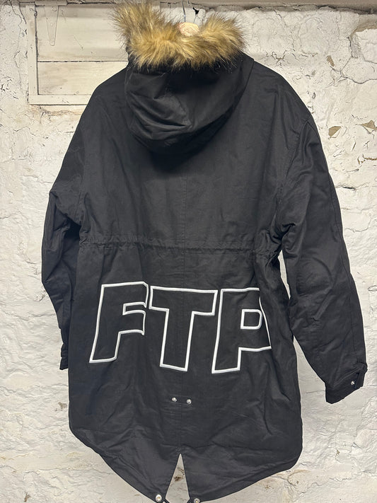 FTP Back Spellout Parka Sz L