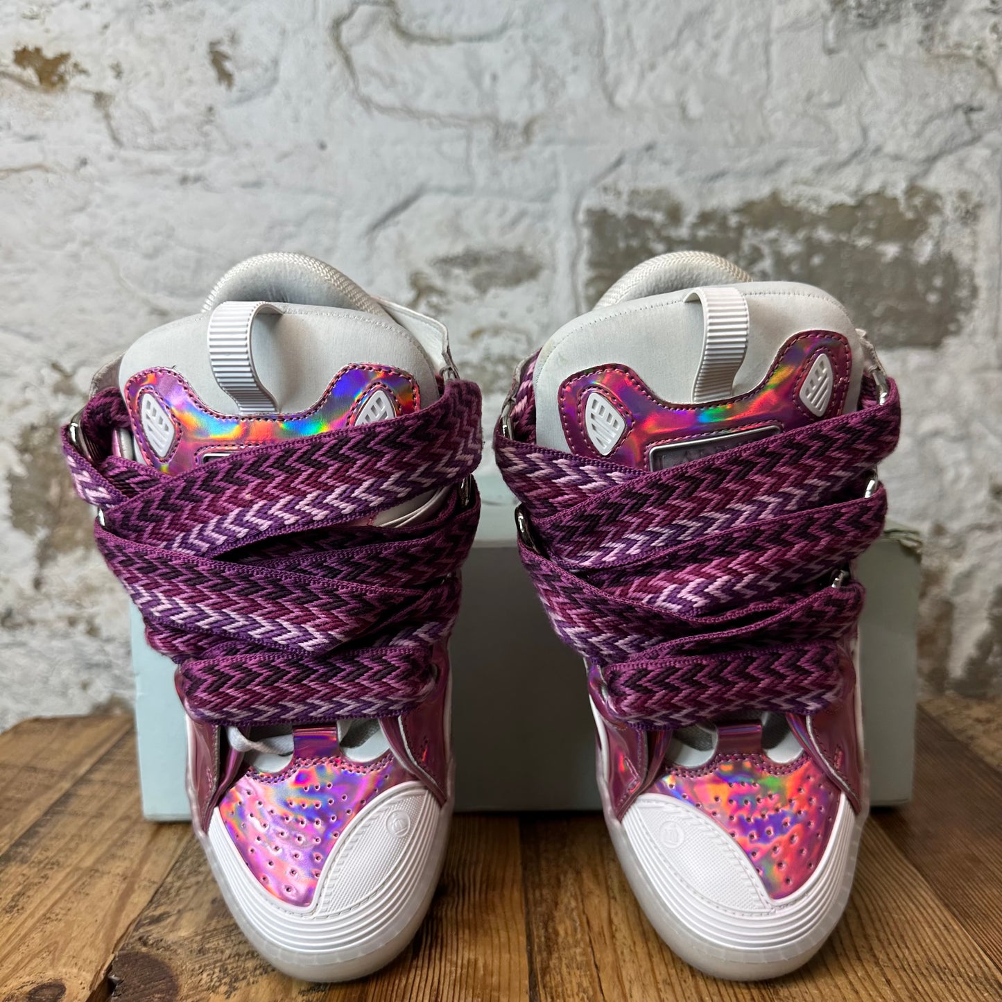 Lanvin Curb Rose White Sneaker Sz 9 (42)