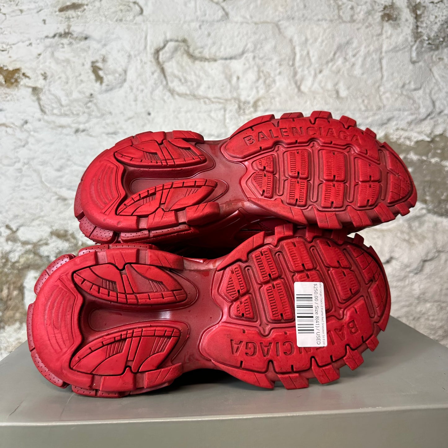 Balenciaga Track 2 Matte Red Sneaker Sz 8 (41)