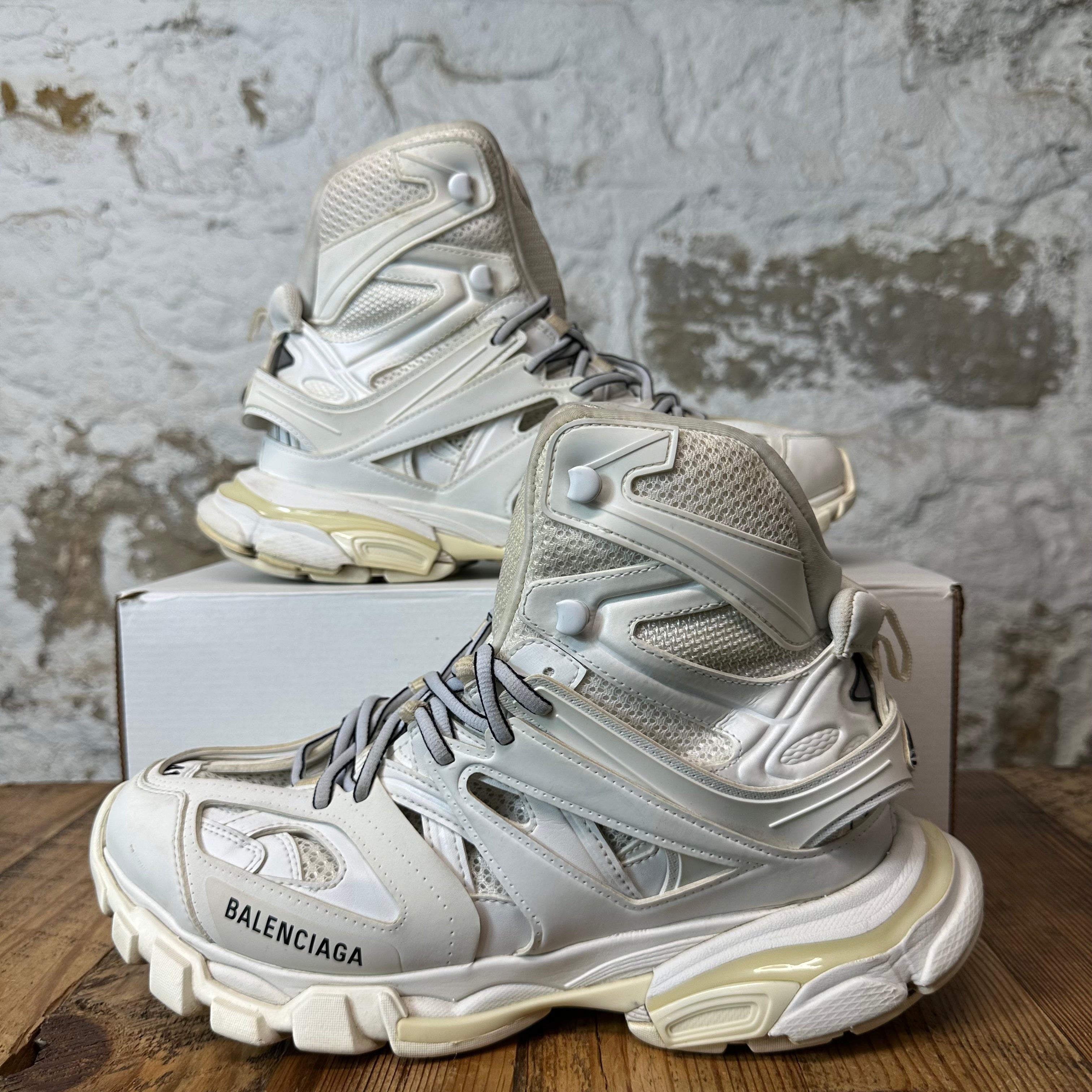 Balenciaga High Track Runner Triple White Sneaker Sz 8 (41)