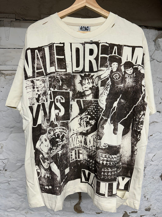 Vale Forged T-shirt Cream Sz M