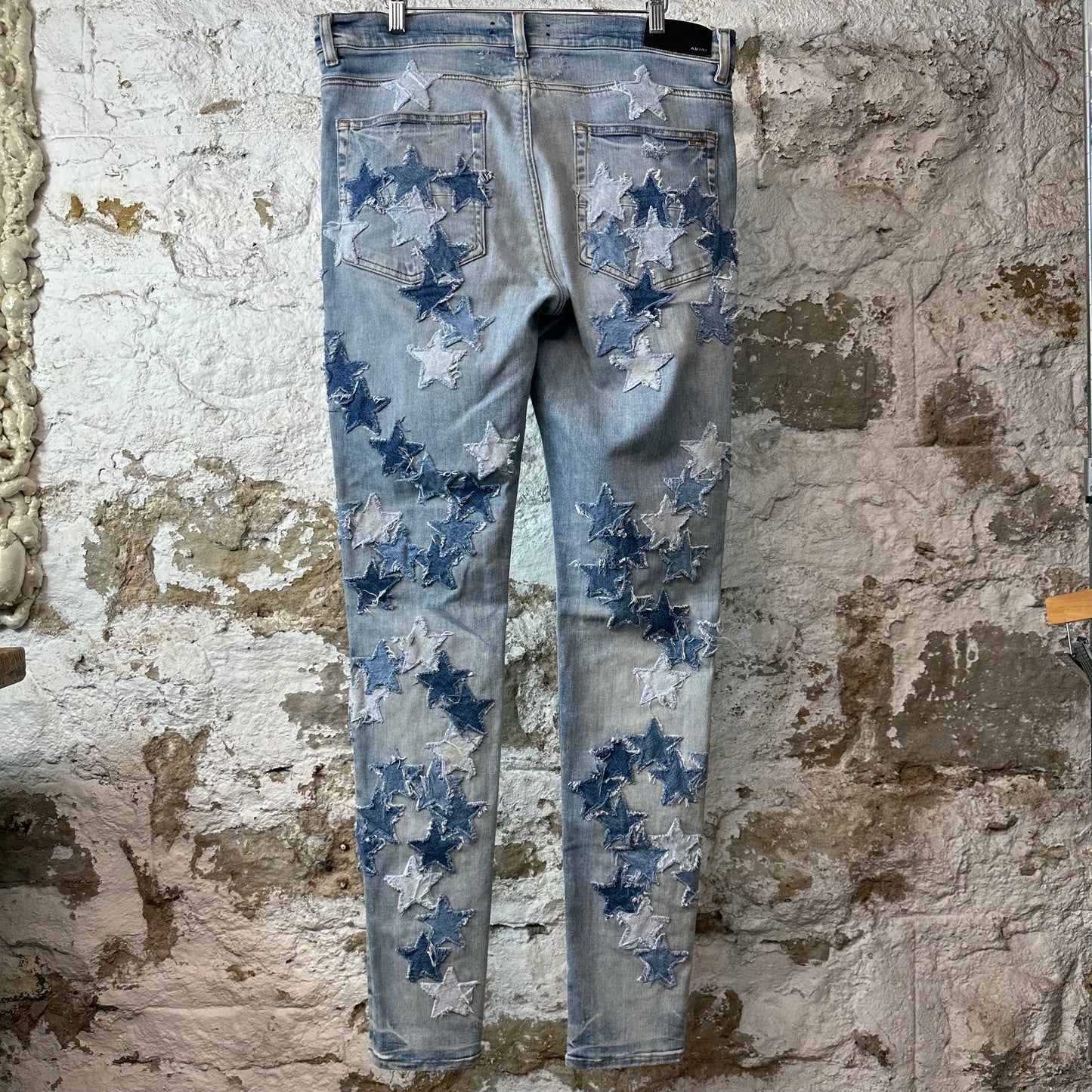 Amiri Denim Star Chemist Blue Denim Jeans Sz 36