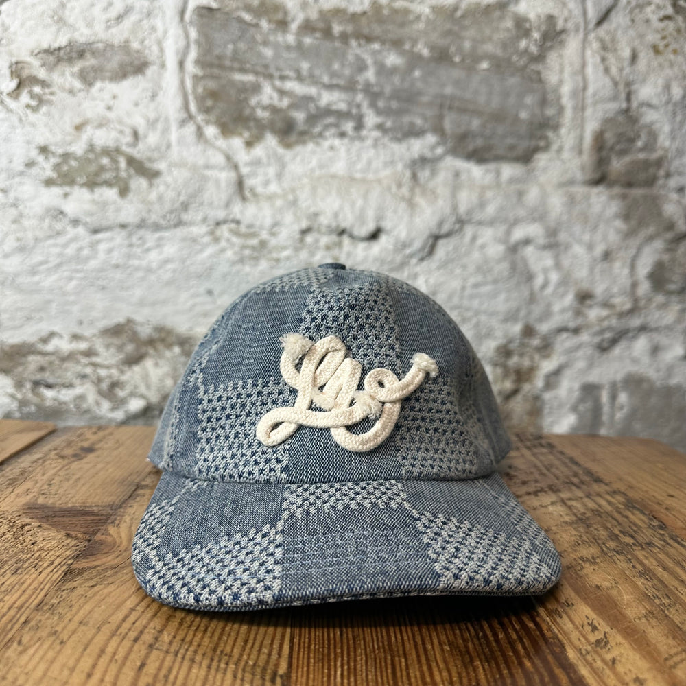 Louis Vuitton 3D Damier Blue Denim Hat Sz M
