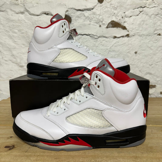 Air Jordan 5 Fire Red Silver Tongue (2020) Sz 13