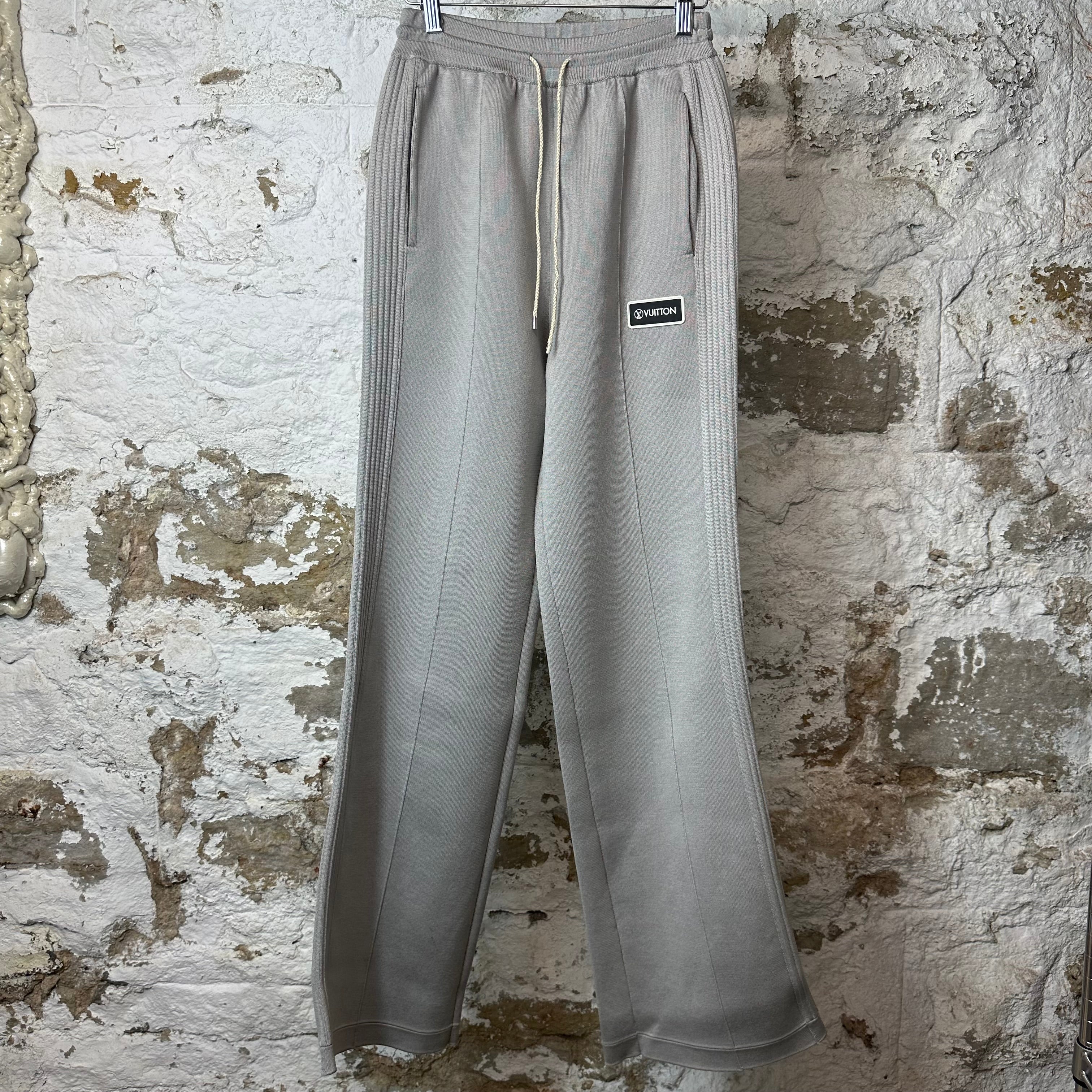 Louis Vuitton Logo Grey Track Sweatpants Sz S