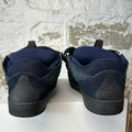Lanvin Curb Black Lace Navy Sneaker Sz 11 (44)