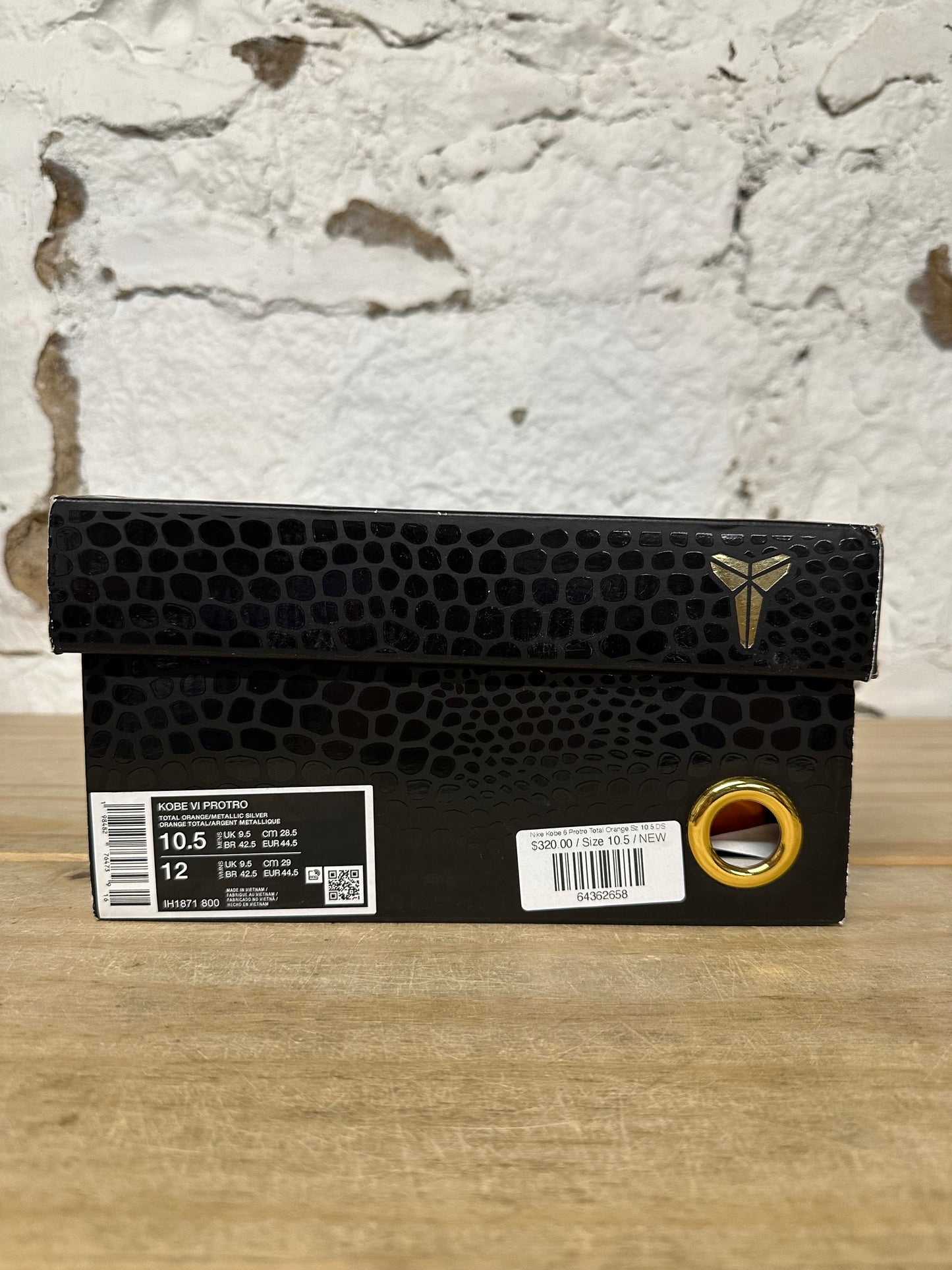 Nike Kobe 6 Protro Total Orange Sz 10.5 DS