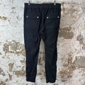 Rick Owens Bauhaus Gethsemane Black Cargo Sweatpants Sz L