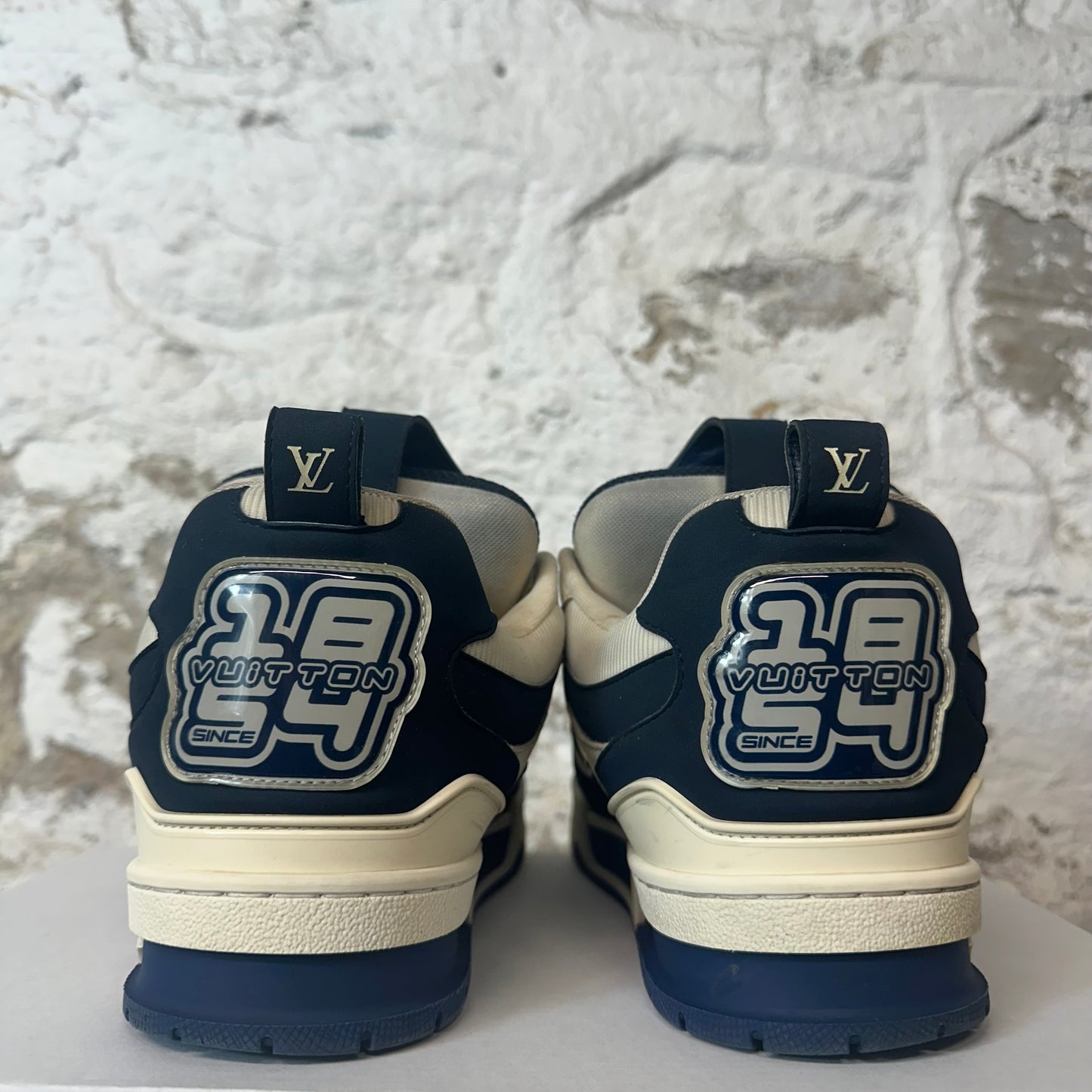 Louis Vuitton Navy White Skate Sneaker Sz 9.5 (8LV)