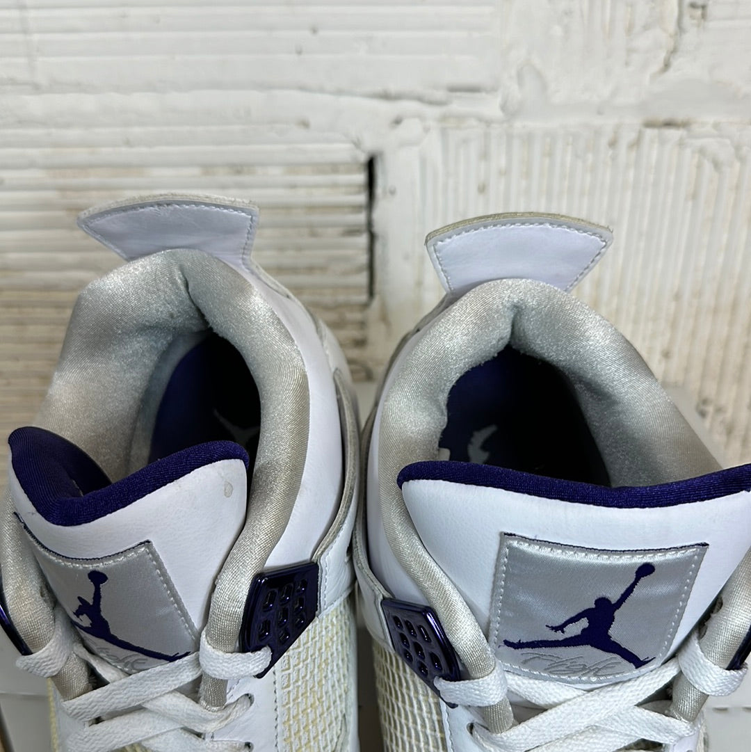 Air Jordan 4 Purple Metallic Sz 14