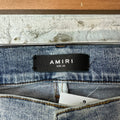 Amiri MX1 Tie-Dye Washed Blue Denim Jeans Sz 33