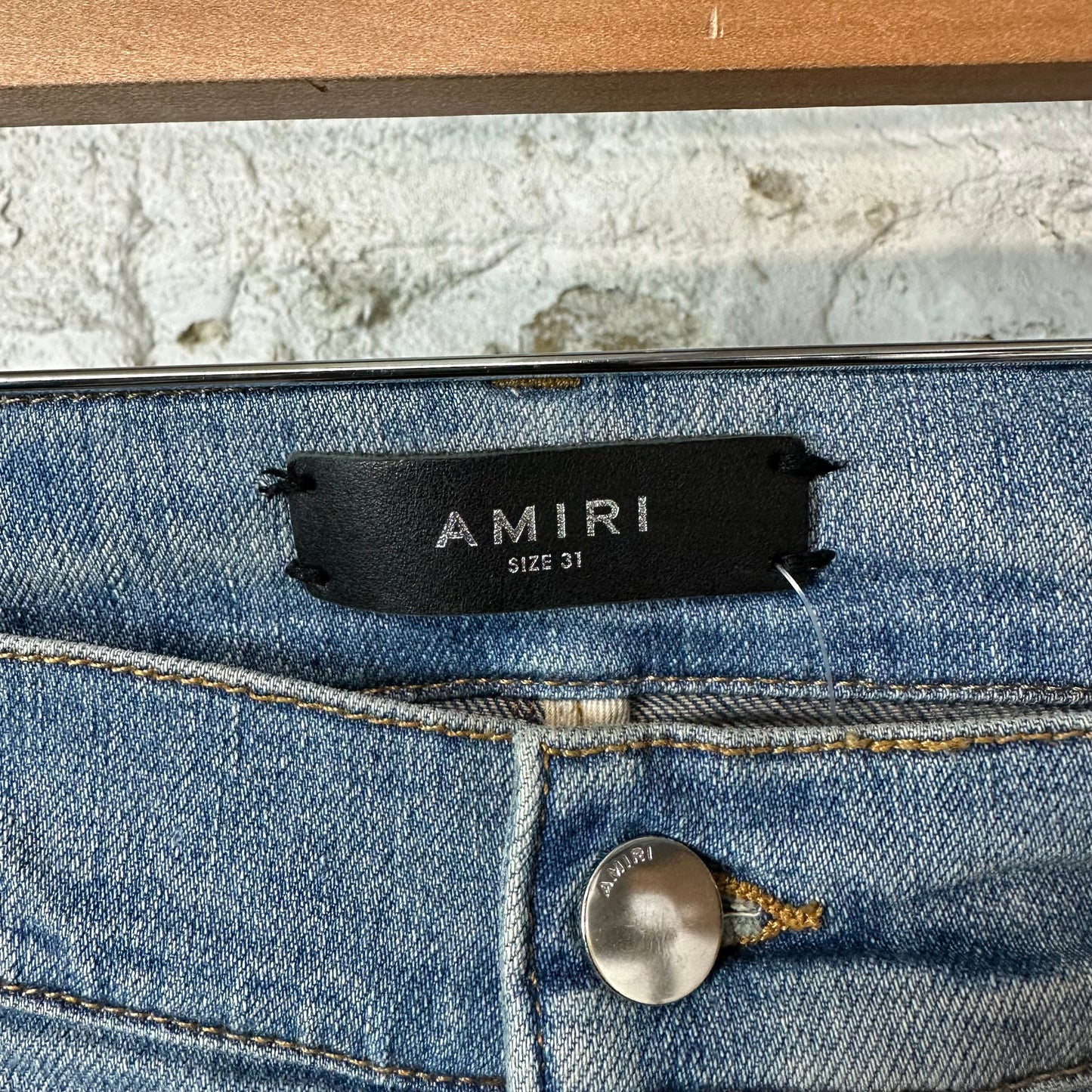Amiri MX2 Blue Black Patch Blue Denim Sz 31