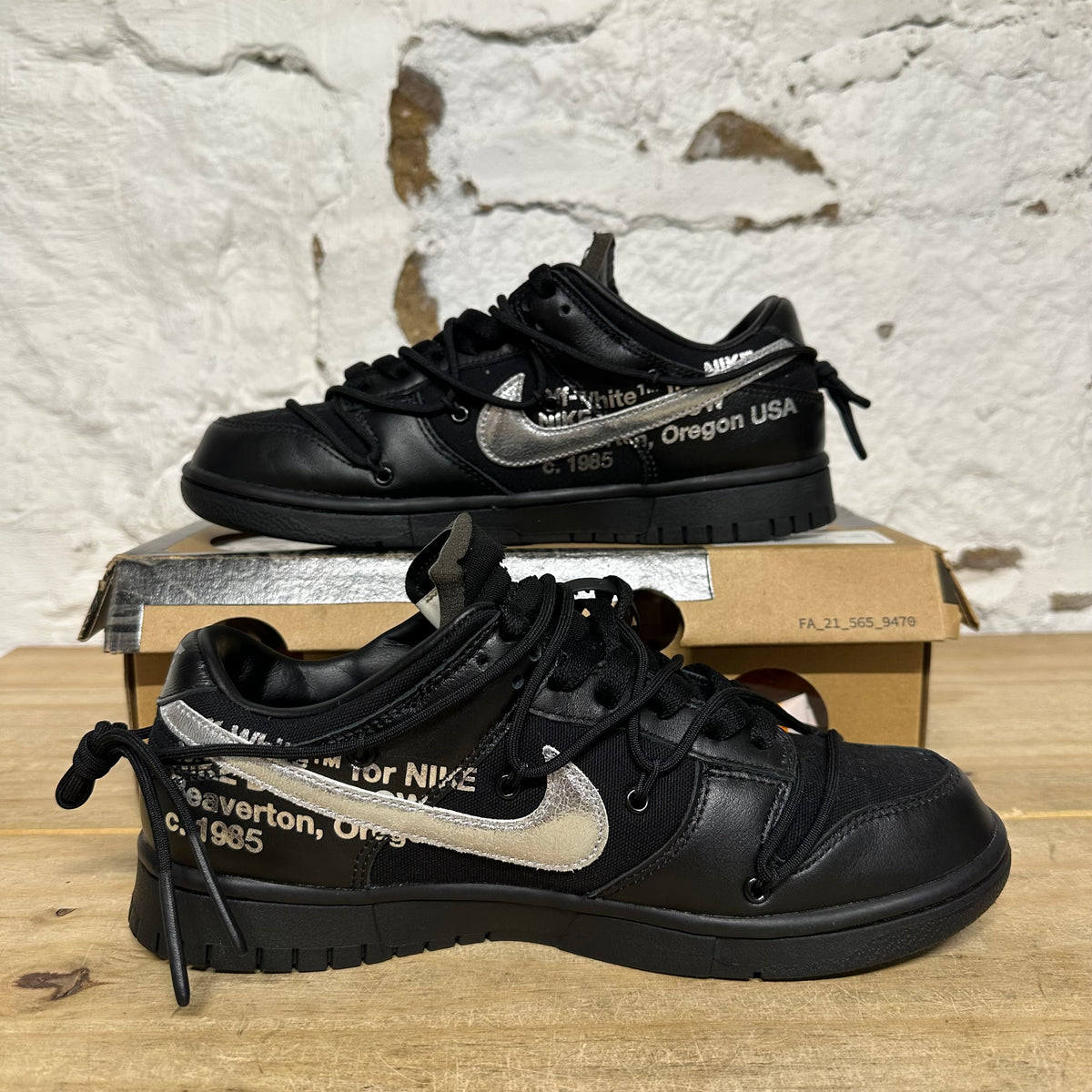 Nike Dunk Low Off-White Lot 50 Sz 9